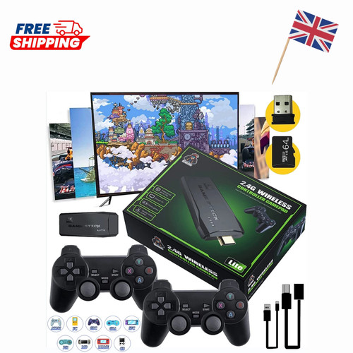 Retro game stick console - 4k, hd